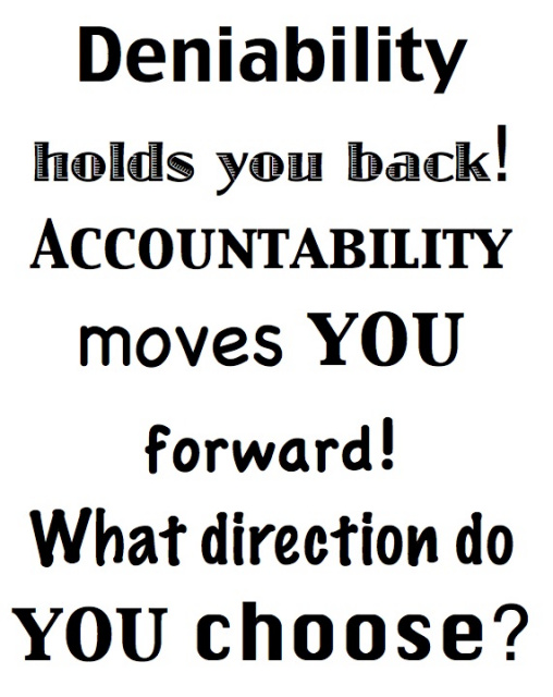 Deniability/Accountability